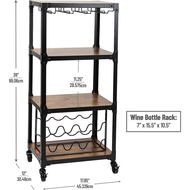 17 Stories Freerkje Bar Cart Wayfair